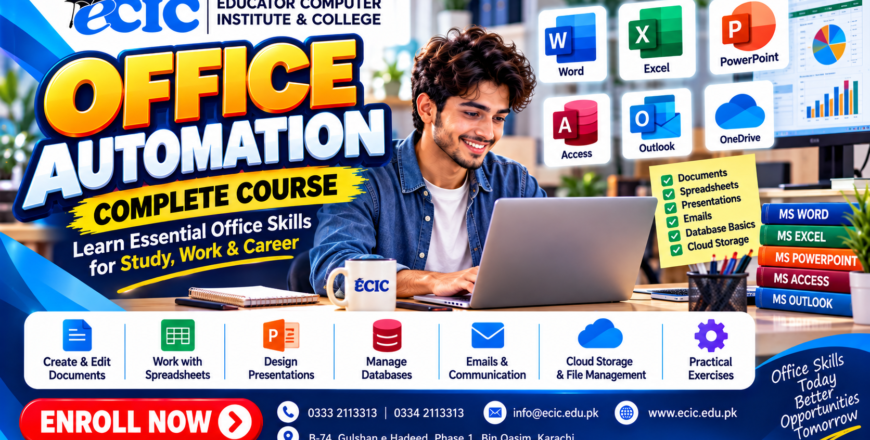 ECIC Office Automation Course Banner